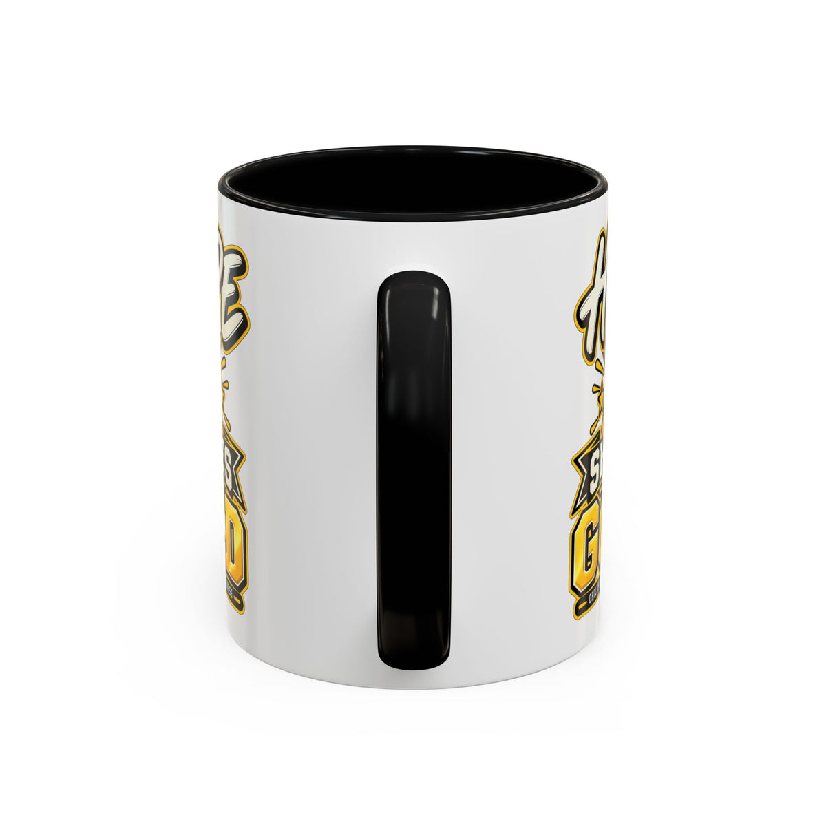 Hope Shines in Gold Coffee Mug — Childhood Cancer Awareness Accent Mug