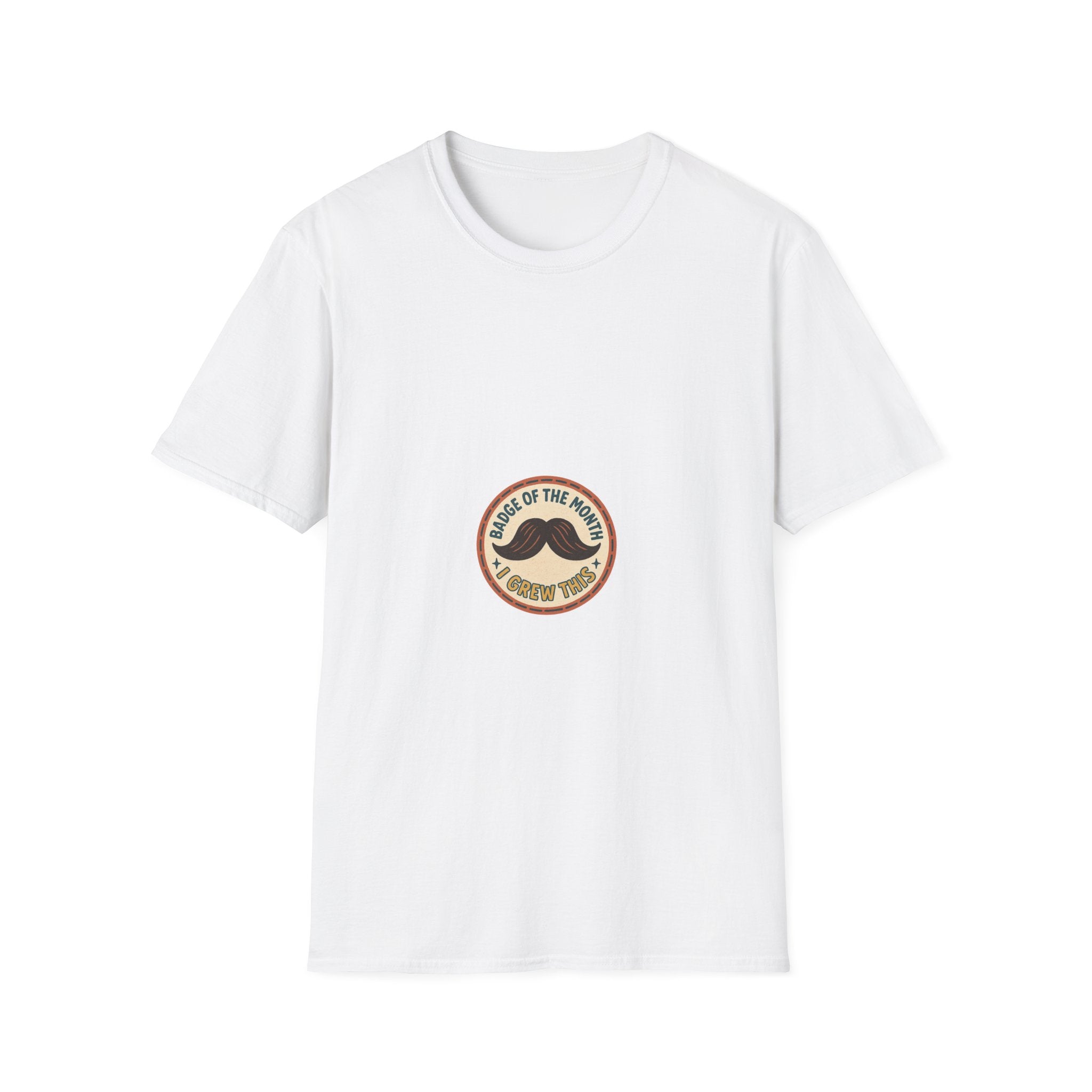 Mustache Dad T-Shirt - "King of the Mustache" Retro Badge Design - Trending Now - October 2026