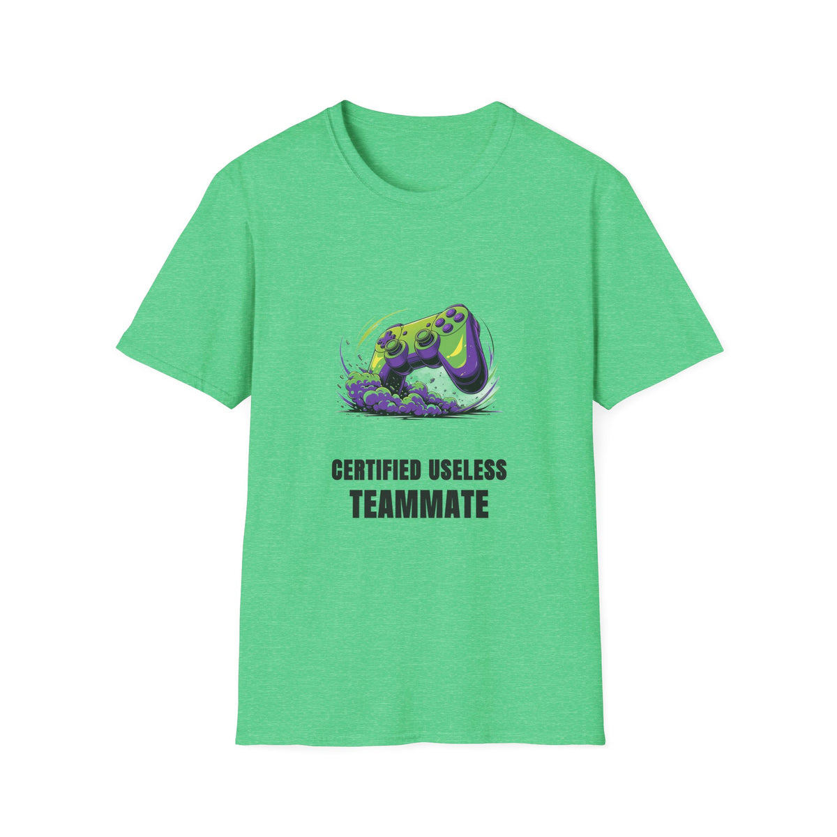 Gaming T-Shirt — "Certified Useless Teammate" Controller Graphic - Trending Now - August 2026