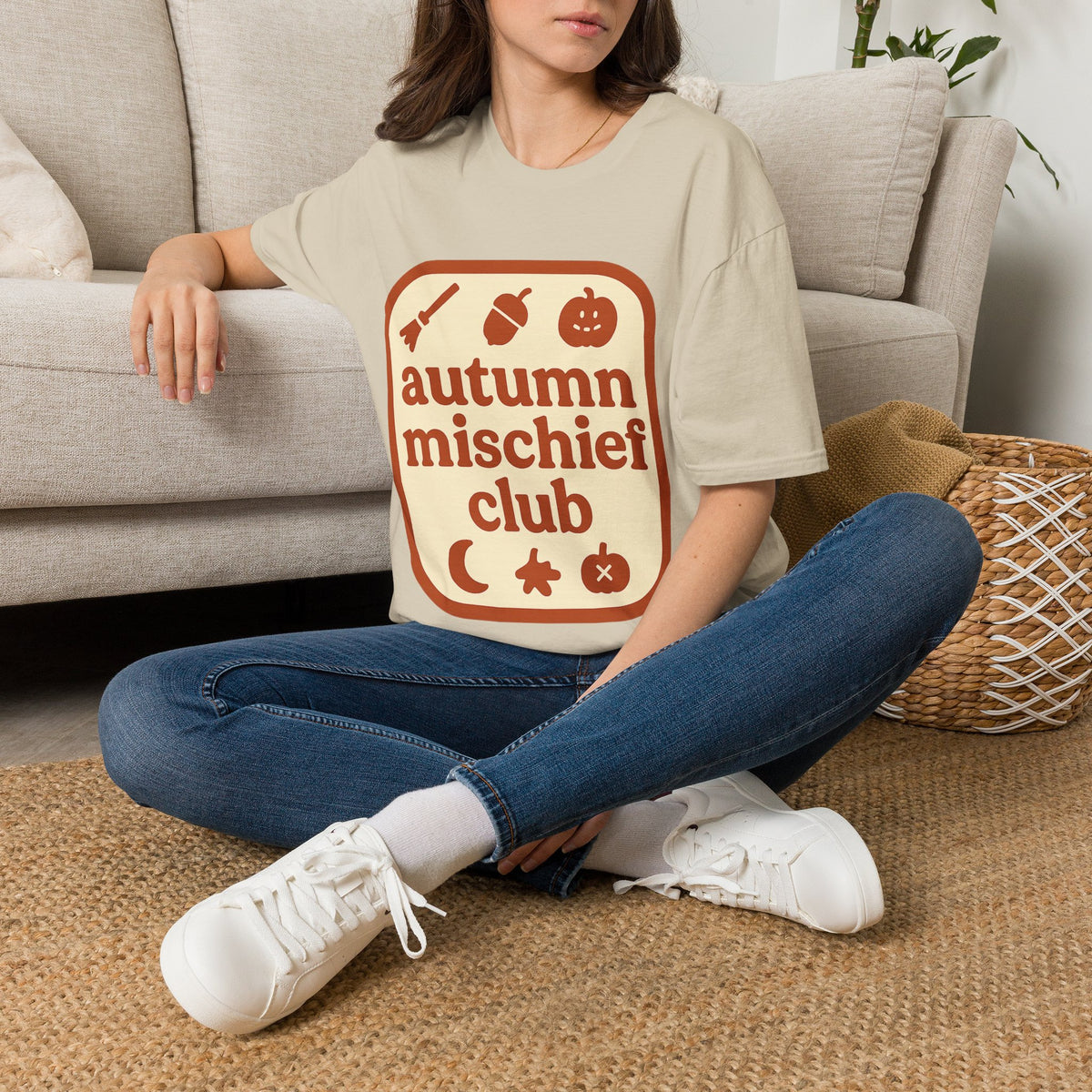 Autumn Mischief Club T-Shirt — Cozy Fall Graphic Tee - Trending Now - August 2026