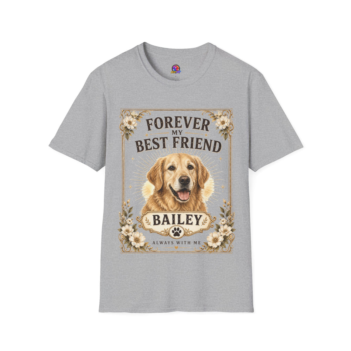 Forever My Best Friend Dog T-Shirt — Personalized Golden Retriever Tribute