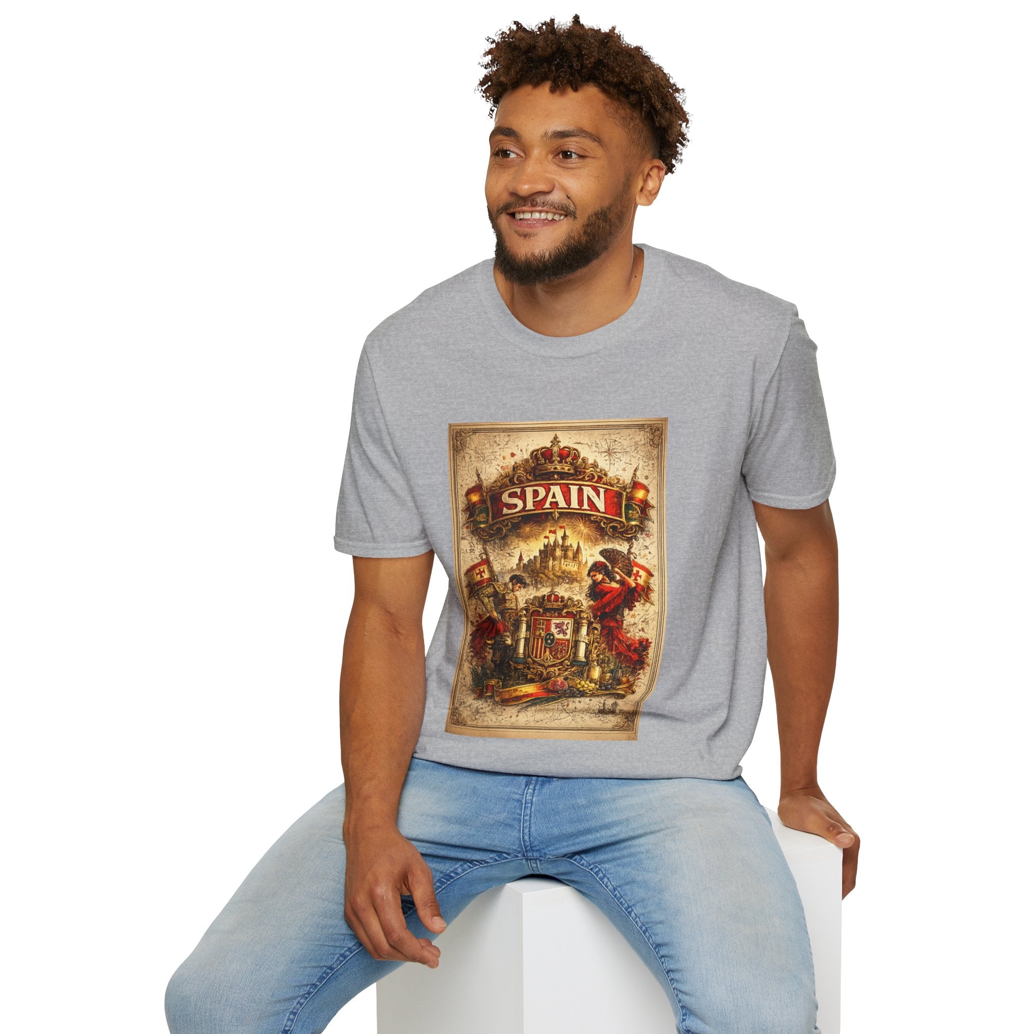 Spain Vintage Travel Graphic T‑Shirt — Retro Spanish Landmark Tee
