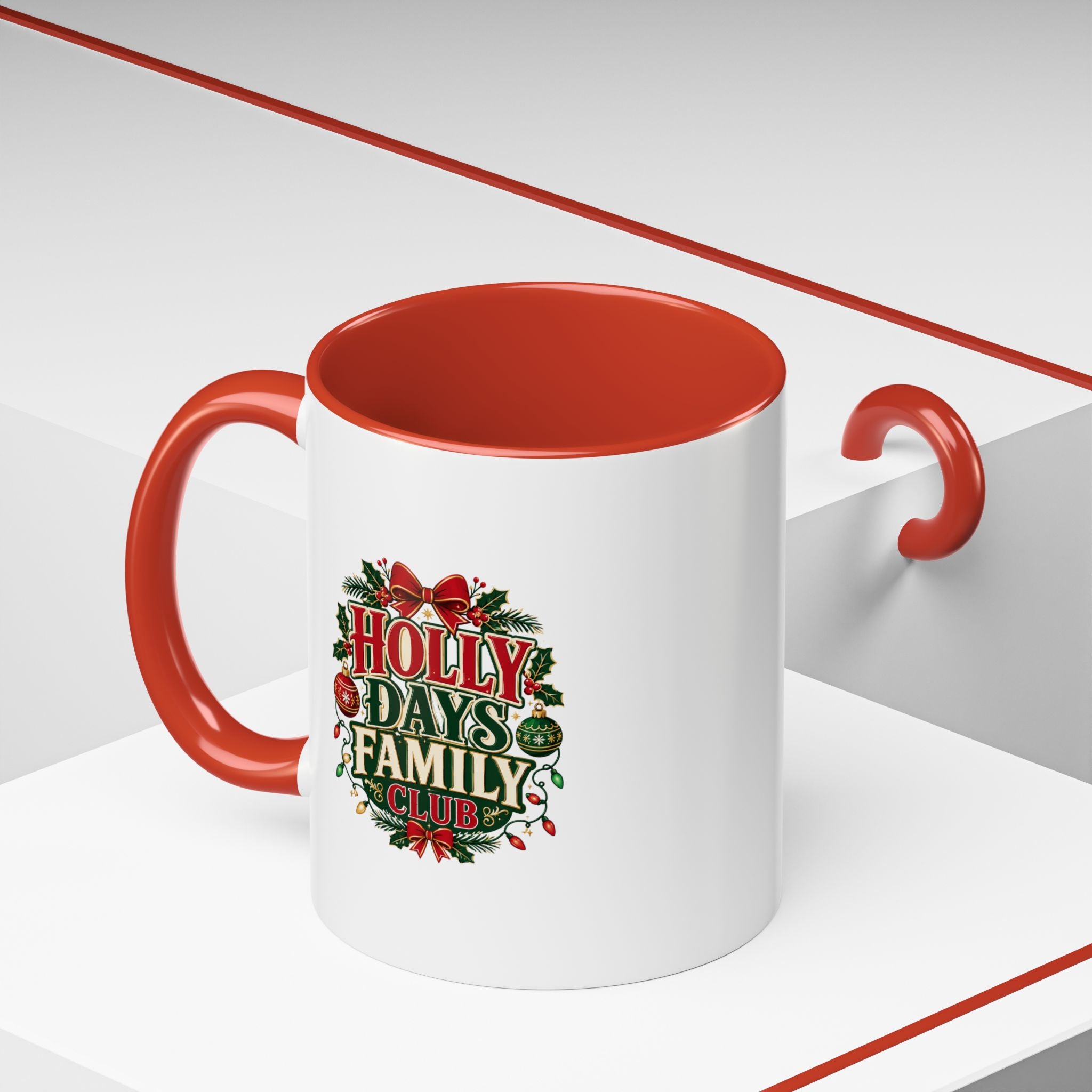 Accent Coffee Mug Holly Days Family