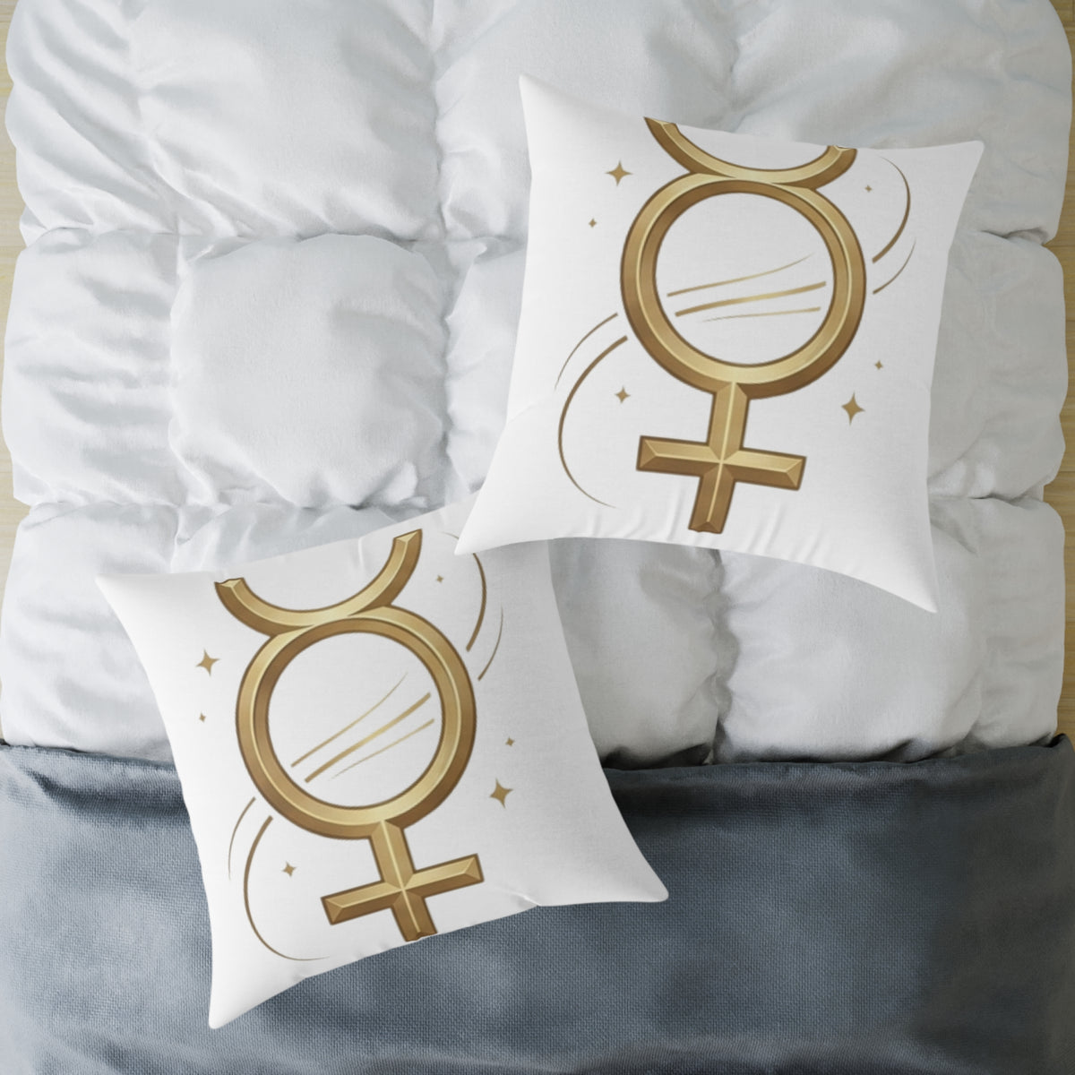 Astrological Virgo Zodiac Sign Square Poly Canvas Pillow