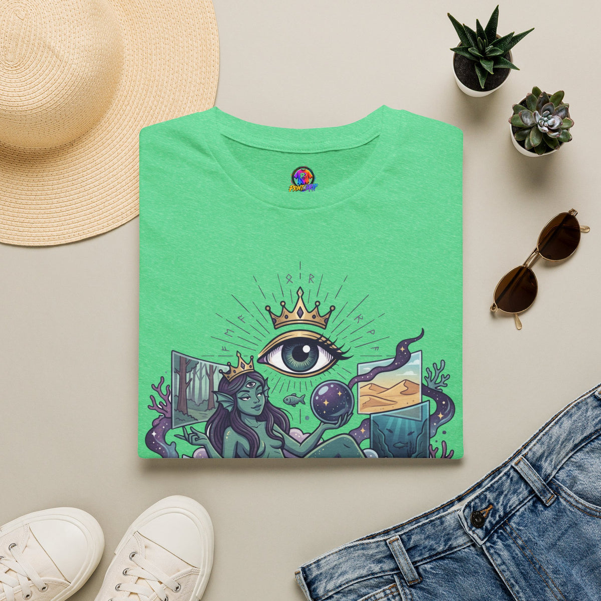 Pisces Mystic Tee — "Reality is optional for a Pisces" Astrological Graphic T-Shirt