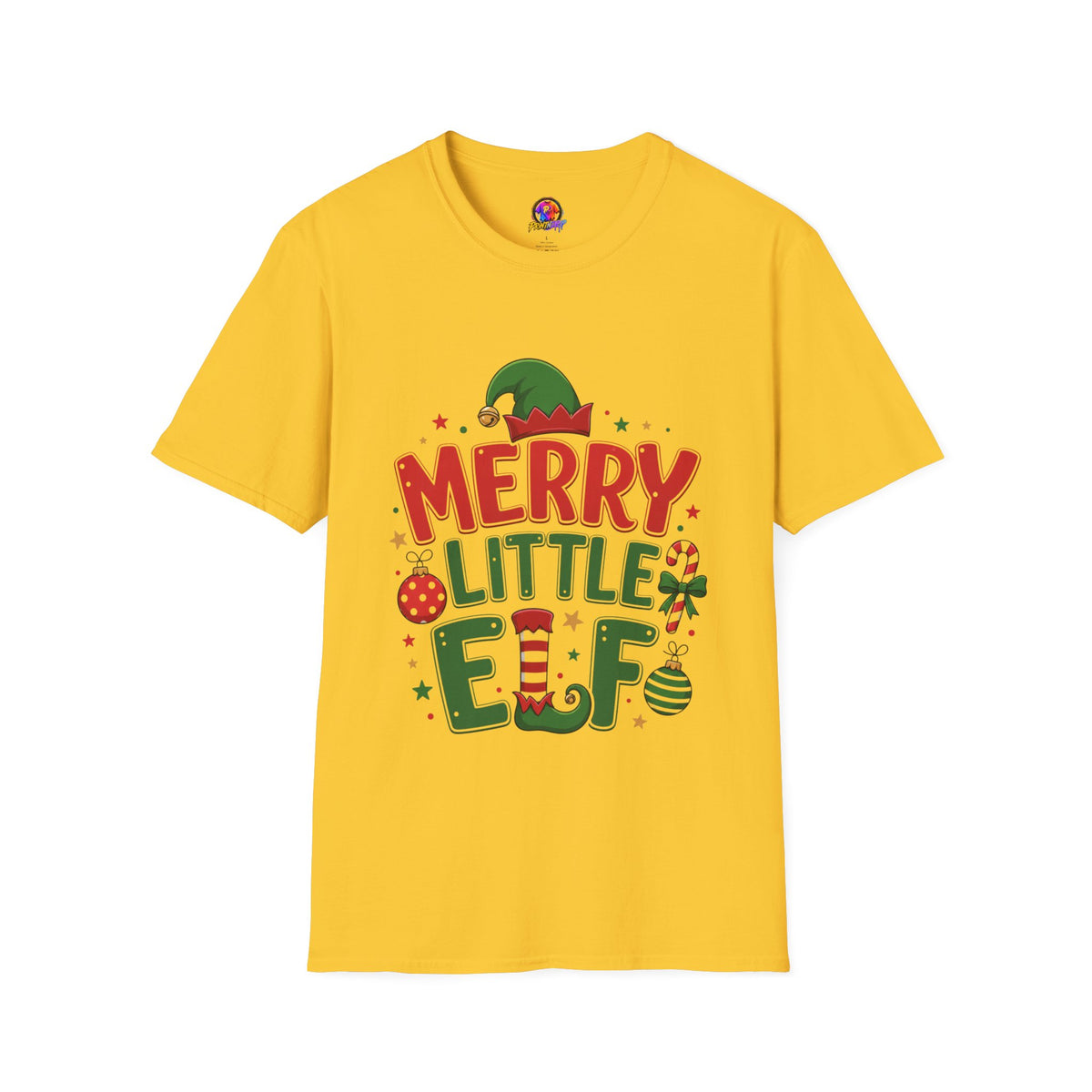 Merry Little Elf T-Shirt — Festive Christmas Holiday Tee