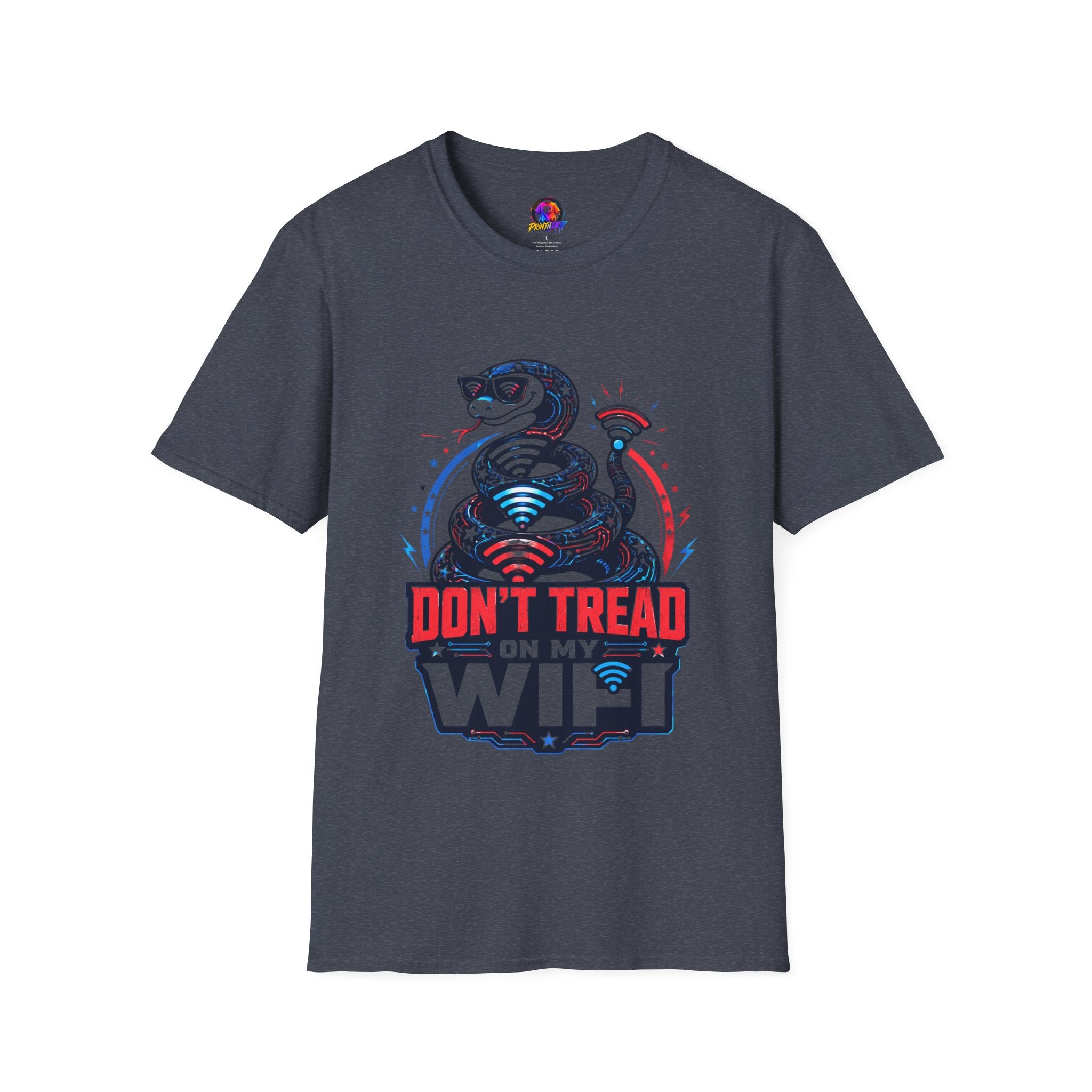 Don’t Tread on My WiFi T-Shirt — Patriotic Gadsden Snake WiFi Tee