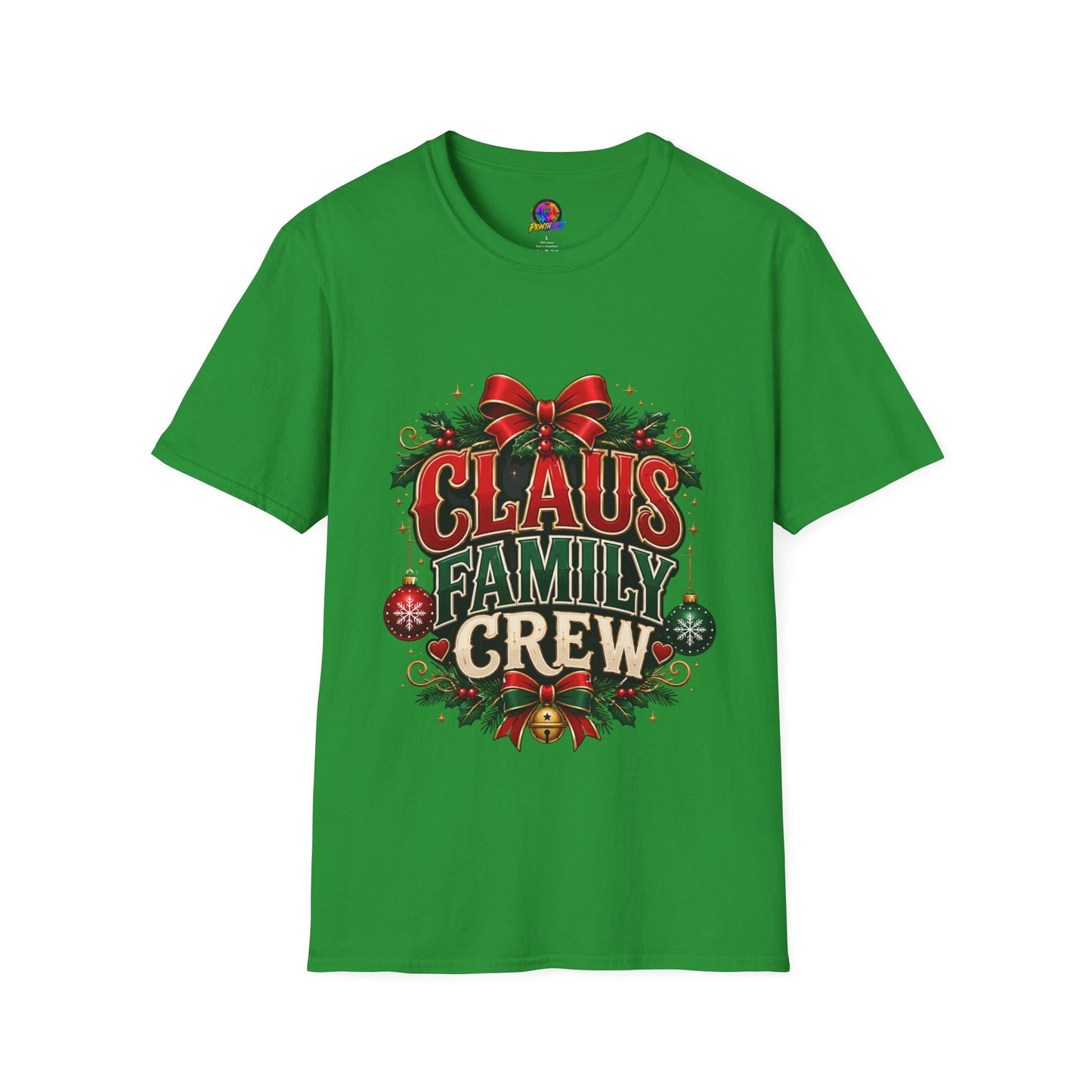 Claus Family Crew T-Shirt — Festive Christmas Holiday Tee