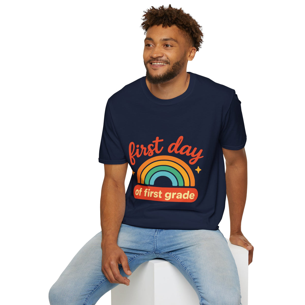First Day T-Shirt — "First Day of First Grade" Rainbow Back-to-School Tee - Trending Now - August 2026