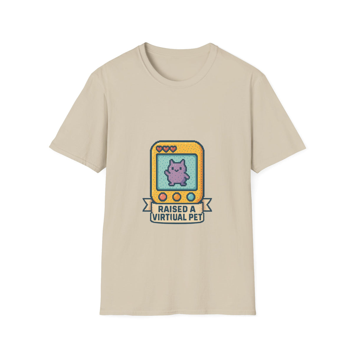 Raised a Virtual Pet T-Shirt — Retro Tamagotchi Gaming Tee - Trending Now - October 2026