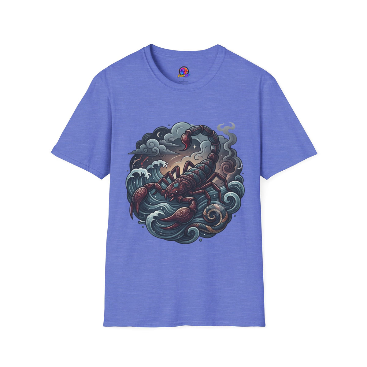 Scorpion Wave T-Shirt — Nautical Tattoo-Inspired Sea Scorpion Design