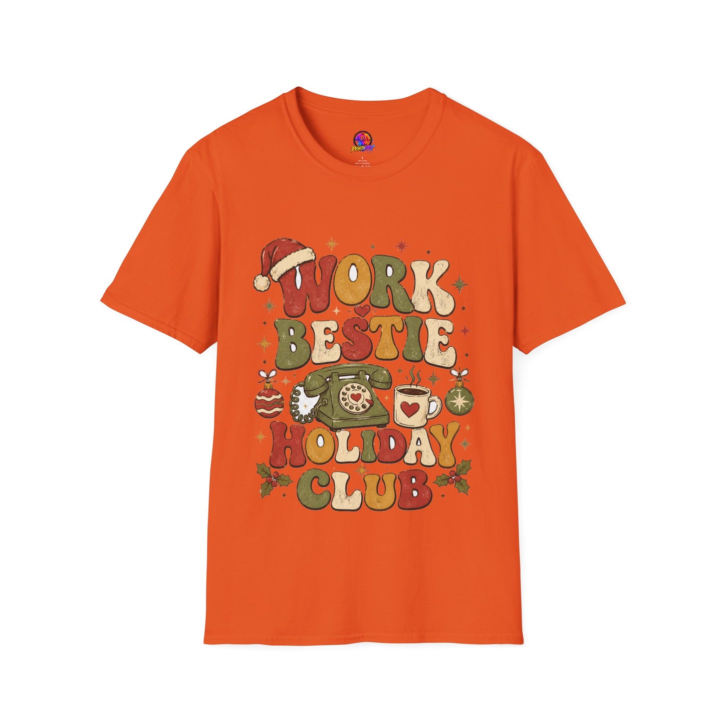 Work Bestie Holiday Club T-Shirt