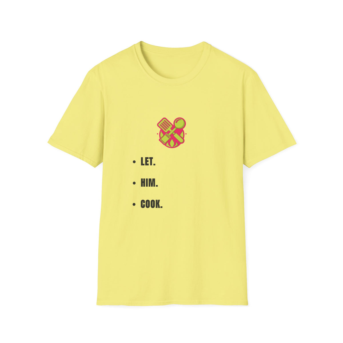 T-Shirt — LET. HUM. COOK. Minimalist Cooking Heart Graphic - Trending Now - September 2026