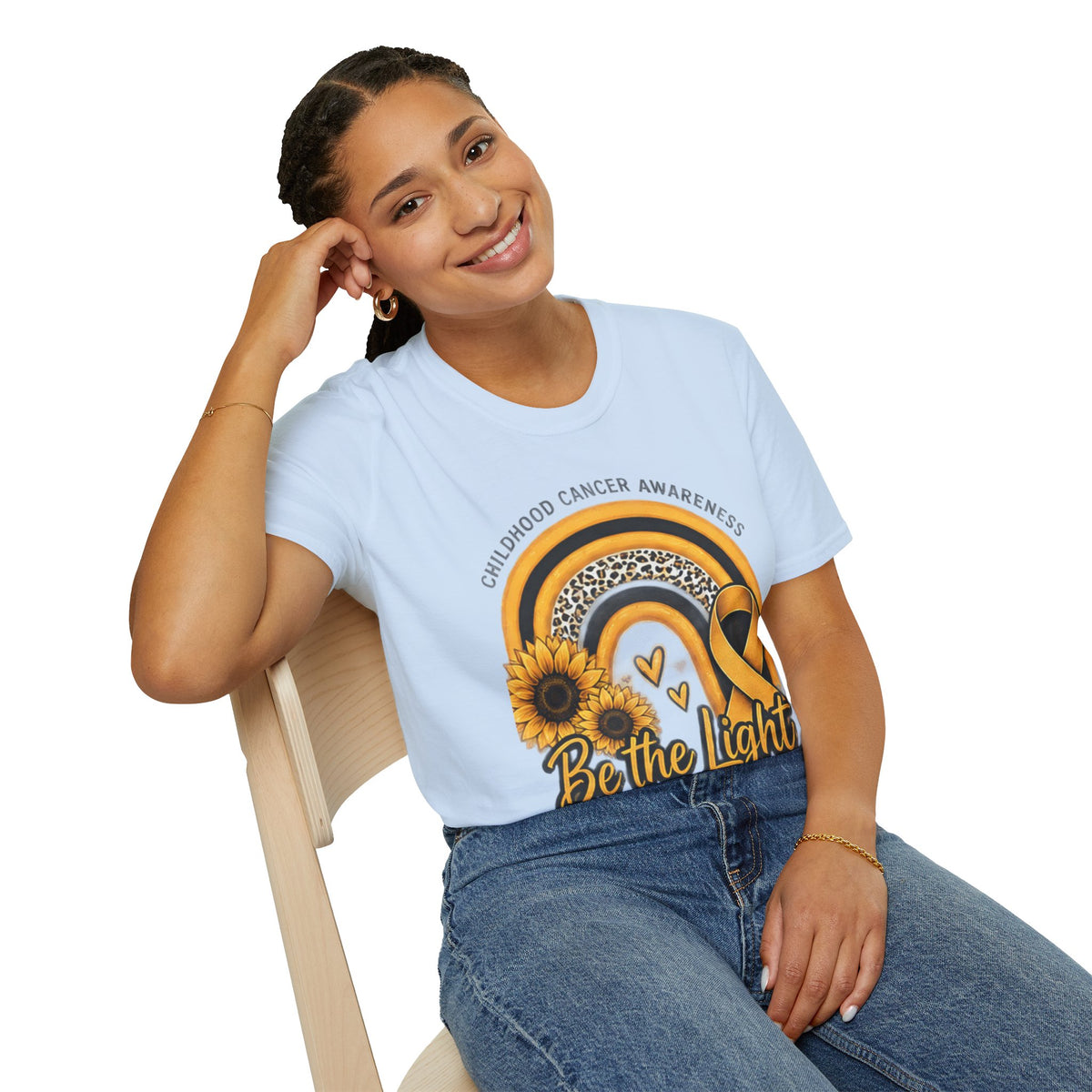 Be the Light Childhood Cancer Awareness T-Shirt