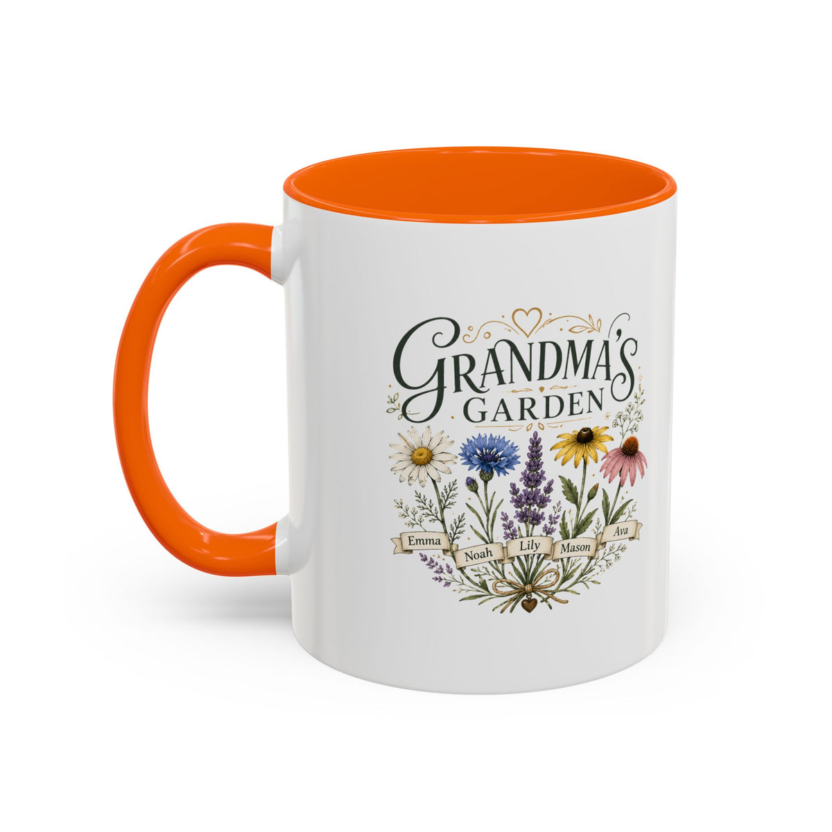 Milo Bailey Dog Dad Mom Grandma's Garden Floral Coffee Mug – Personalized  Accent Mug