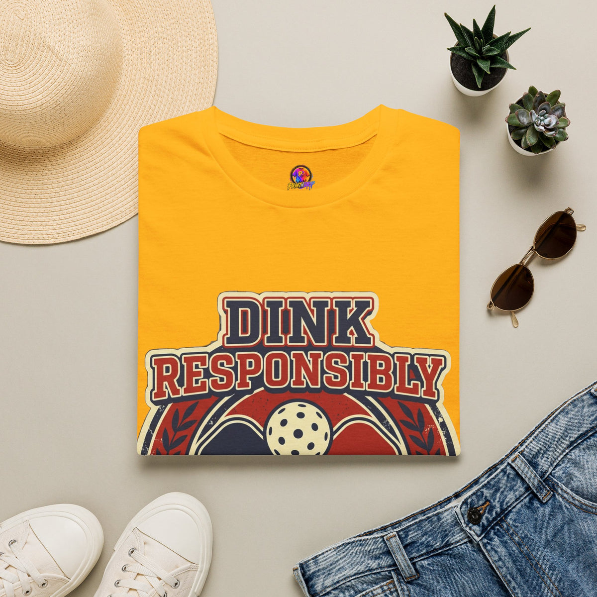 Pickleball T‑Shirt — "Dink Responsibly" Vintage Pickleball Club Tee