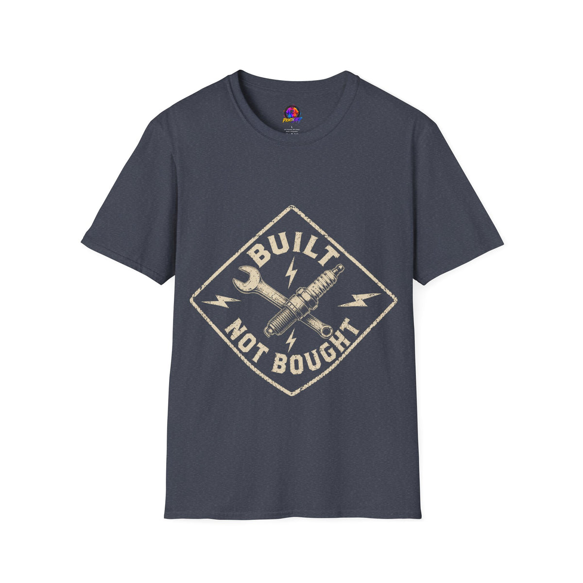 Built Not Bought T-Shirt — Vintage Mechanic Auto Repair Tee