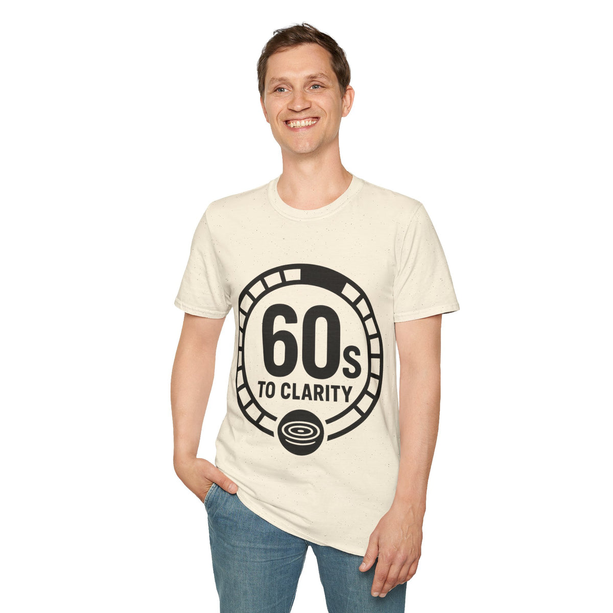 "60s To Clarity" Aeropress Coffee Graphic Tee - Aesthetic Minimalist Barista White T-Shirt - Trending Now - September 2026