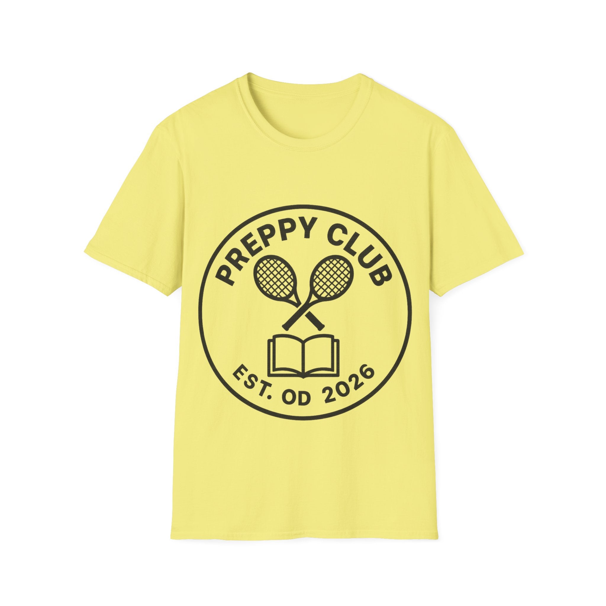 Preppy Club Tennis T‑Shirt — 'Preppy Club' Logo Tee (Est. 2026) - Trending Now - August 2026 Trends - Everyday Sporty T-shirt