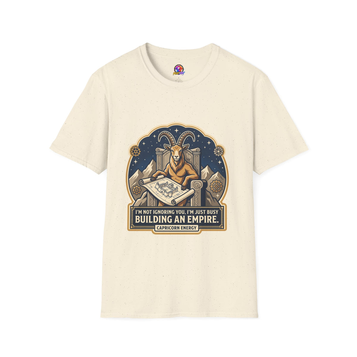 Capricorn Zodiac T-Shirt — "Building an Empire" Goat Horoscope Tee