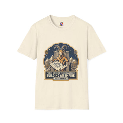 Capricorn Zodiac T-Shirt — "Building an Empire" Goat Horoscope Tee