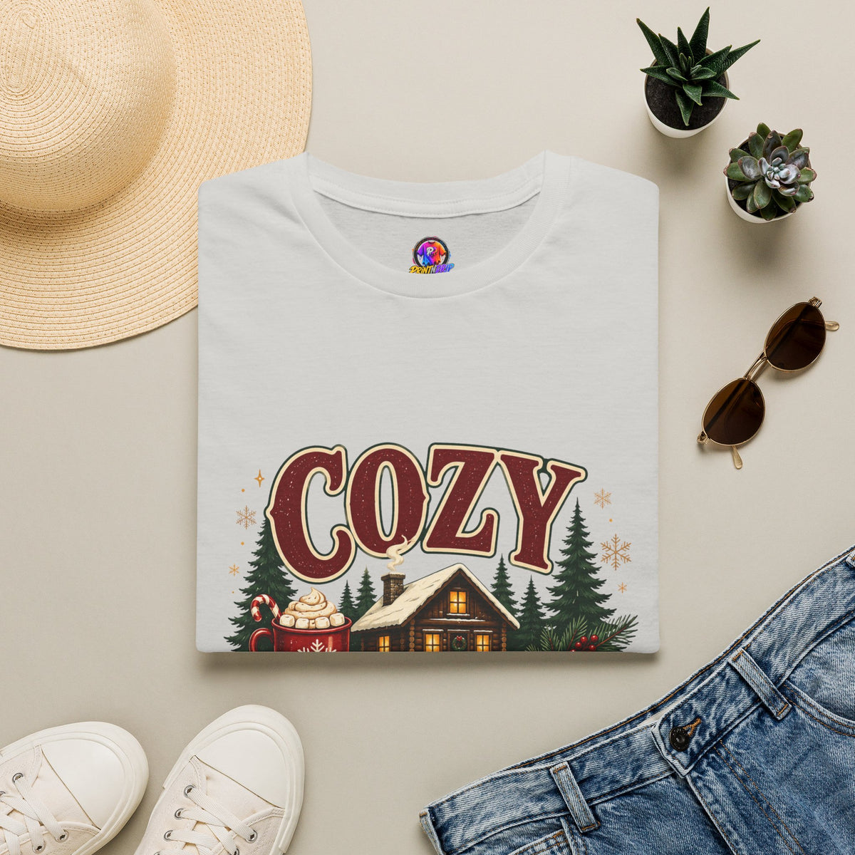 Cozy Cabin Christmas T-Shirt