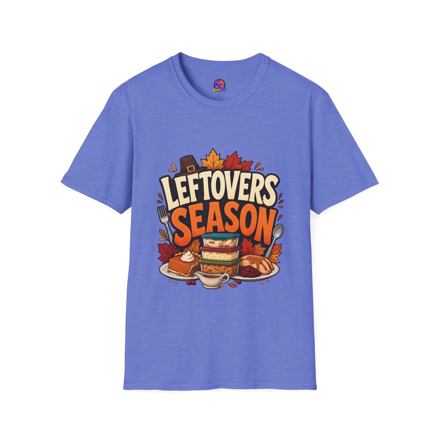 Leftovers Season T-Shirt — Funny Thanksgiving Turkey & Pie Graphic Tee