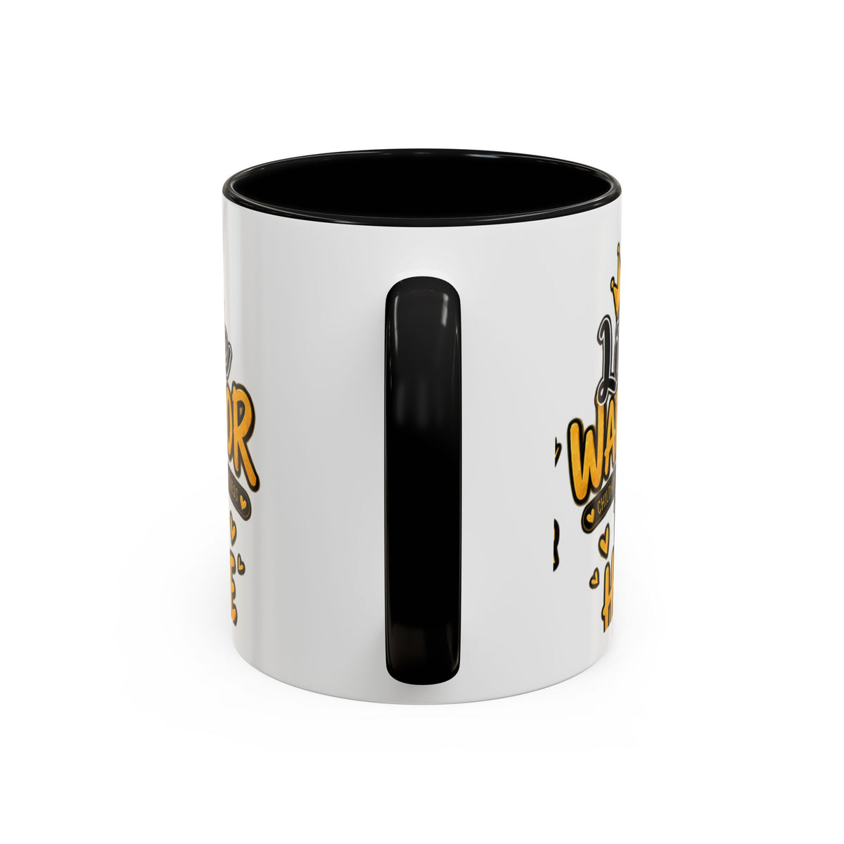 Little Warrior Childhood Cancer Awareness Coffee Mug – "Big Hope" Accent Mug