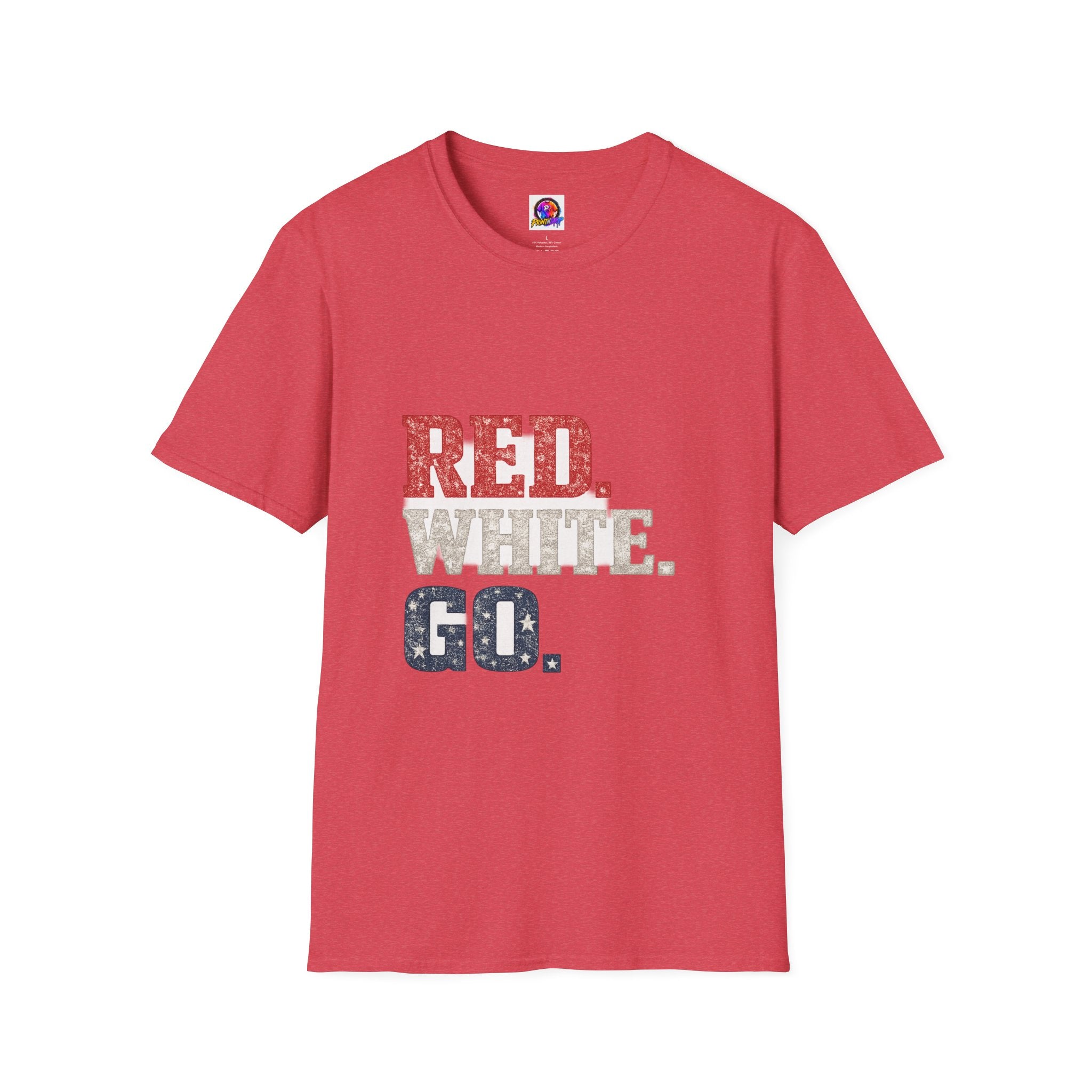 USA Patriotic 'Red. White. Go.' T-Shirt — 4th of July Independence Day Tee