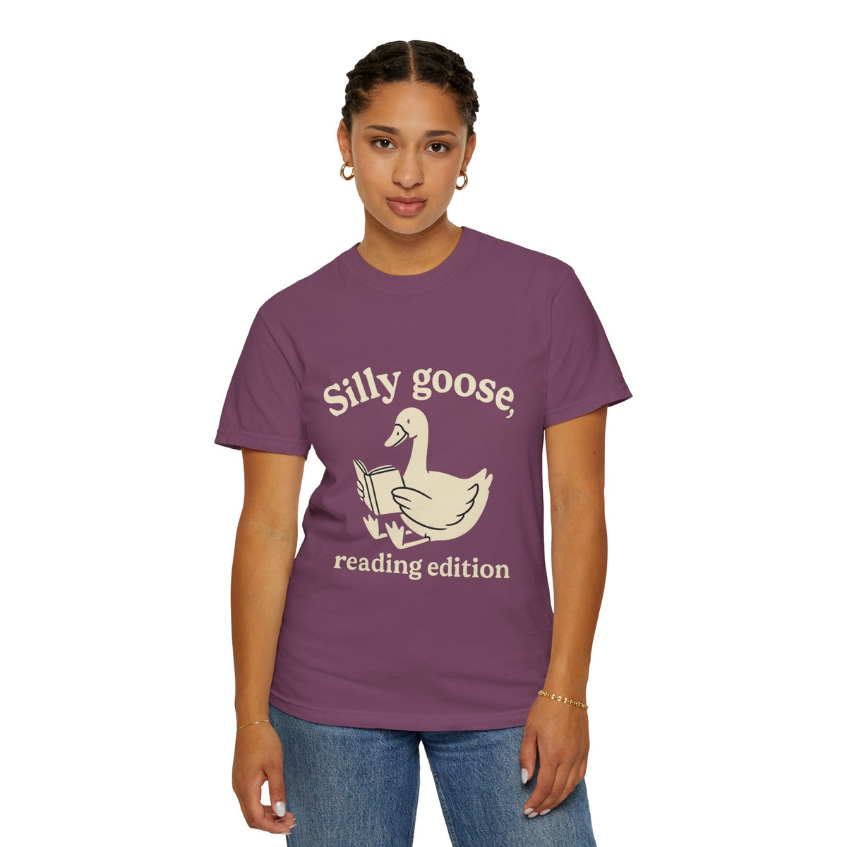 Silly Goose Reading Edition Tee - Cute Book Lover Animal Graphic T-Shirt - Trending Now - October 2026
