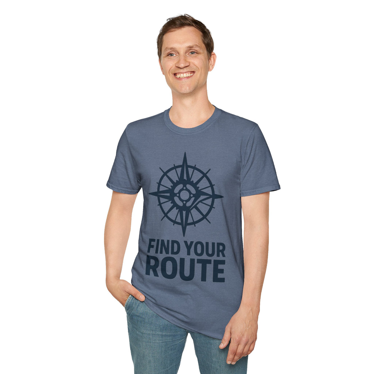 "Find Your Route" Compass Graphic Tee | Minimalist Adventure Travel T-Shirt - Trending Now - September 2026
