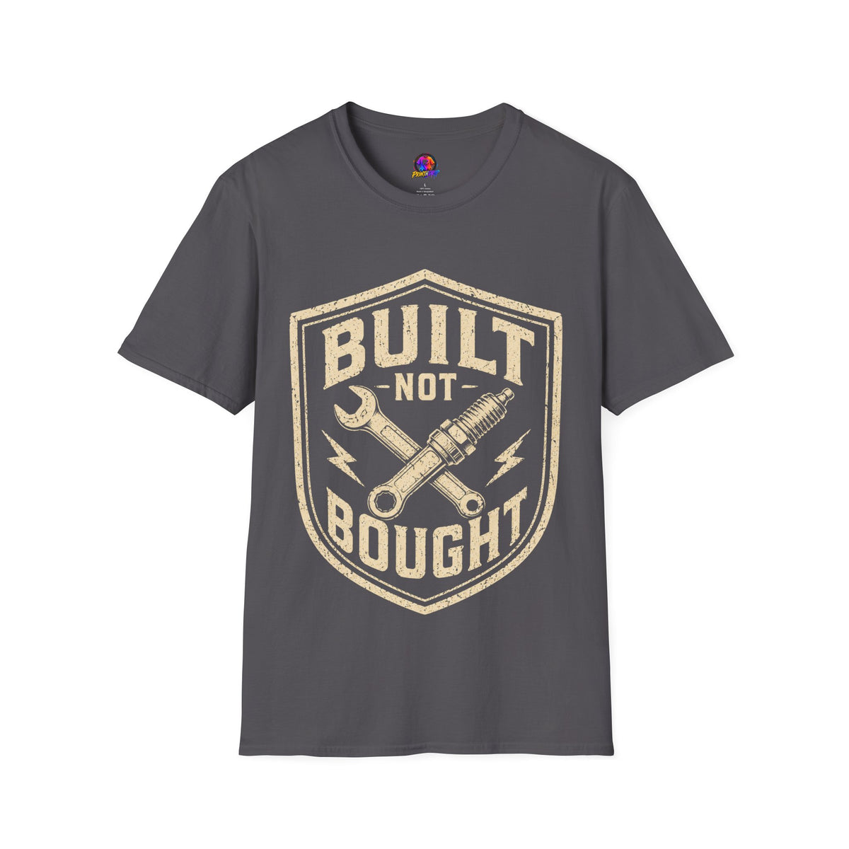 Built Not Bought T-Shirt — Vintage Mechanic Auto Repair Tee