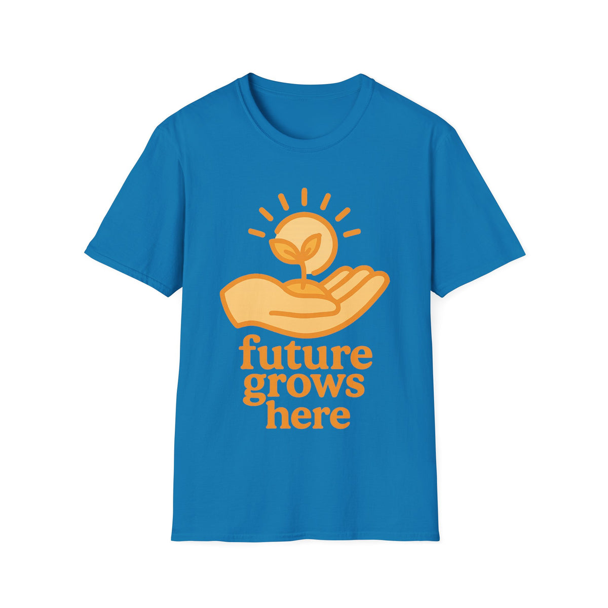 T-Shirt — "Future Grows Here" Sunseed Graphic - Trending Now - September 2026