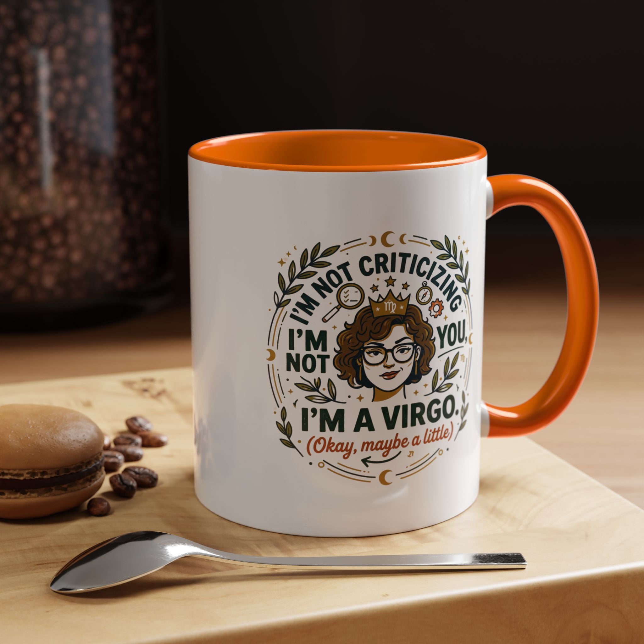 Virgo Coffee Mug - "I'm Not Criticizing, I'm a Virgo" Accent Ceramic Mug (11/15oz)
