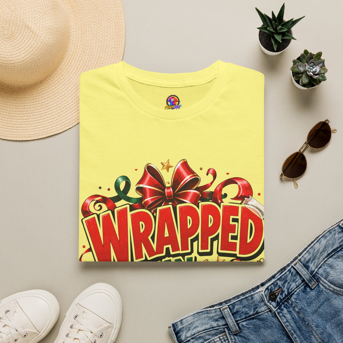 T-Shirt — "Wrapped in Chaos" Holiday Graphic Tee