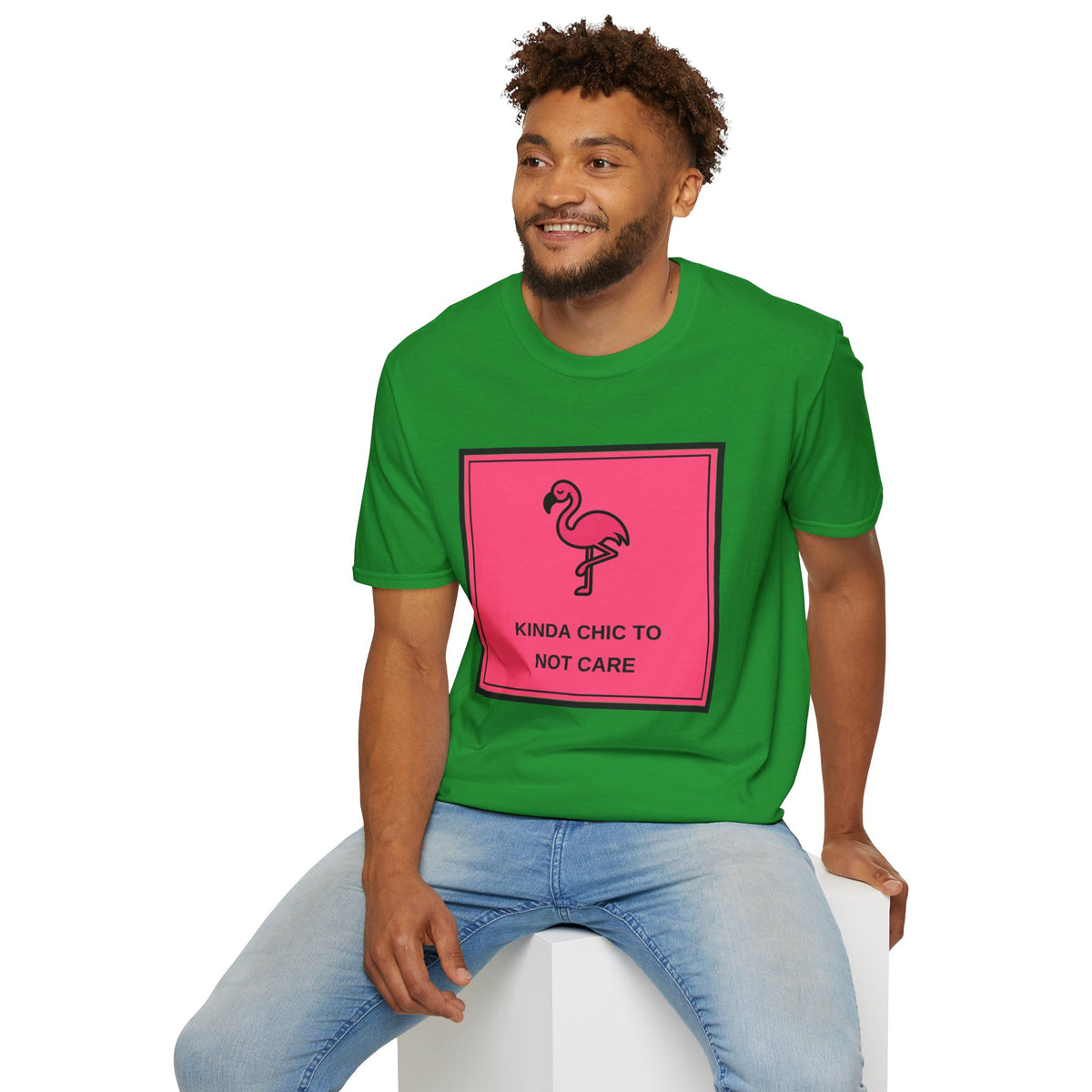 Flamingo 'Kinda Chic To Not Care' Graphic T-Shirt - Trending Now - August 2026