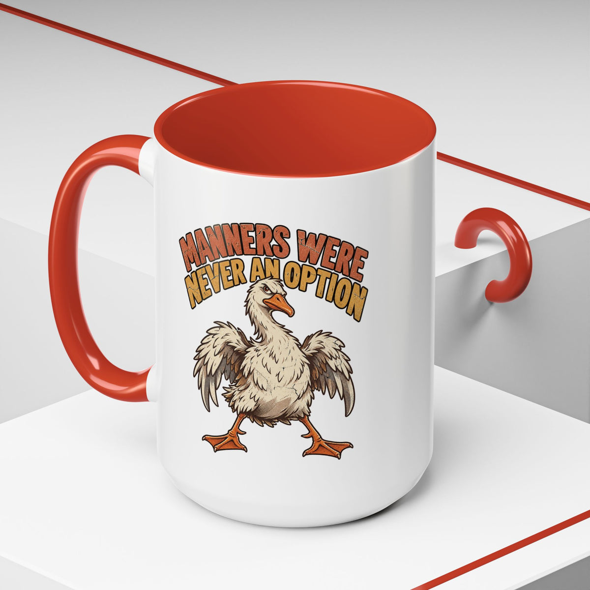 Manners Were Never An Option Funny And Witty  Coffee Mug