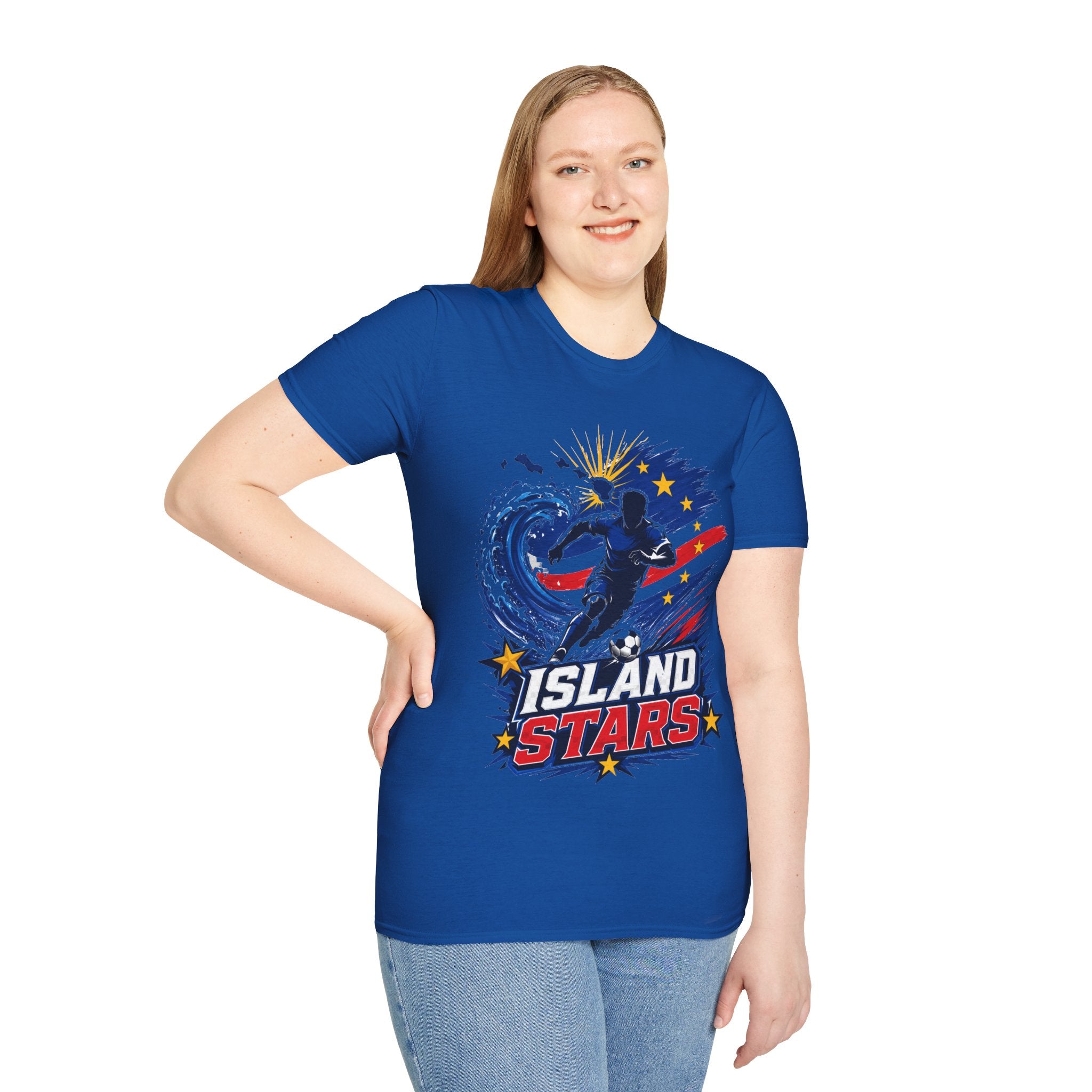 Cabo Verde Island Stars Soccer T-Shirt – Pacific Wave Football Team Tee