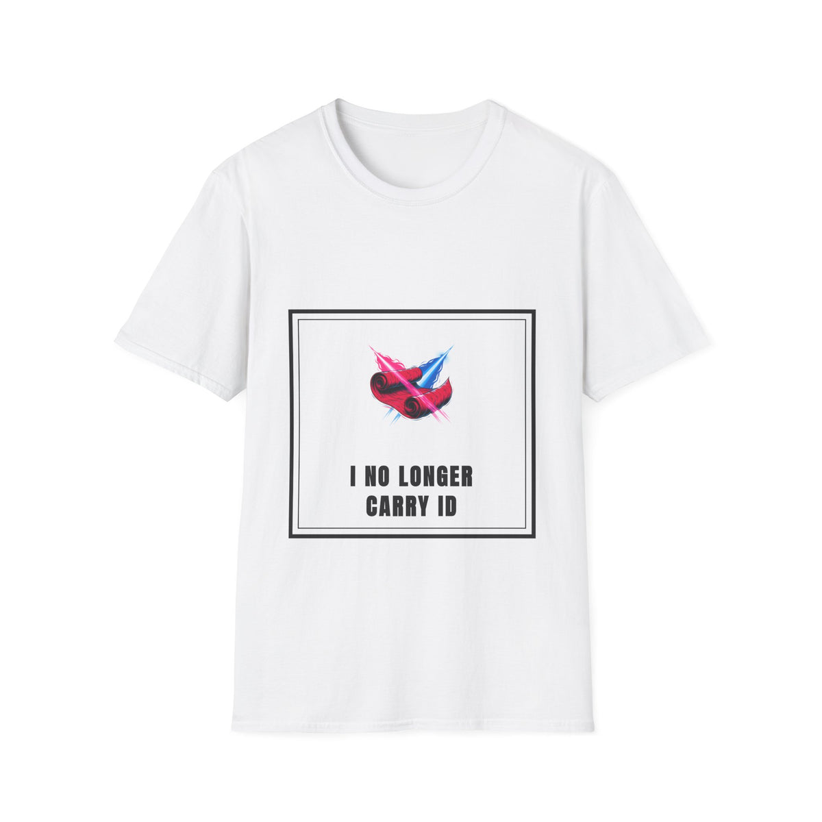I No Longer Carry ID Sassy Statement White Graphic Tee - Trending Now - September 2026