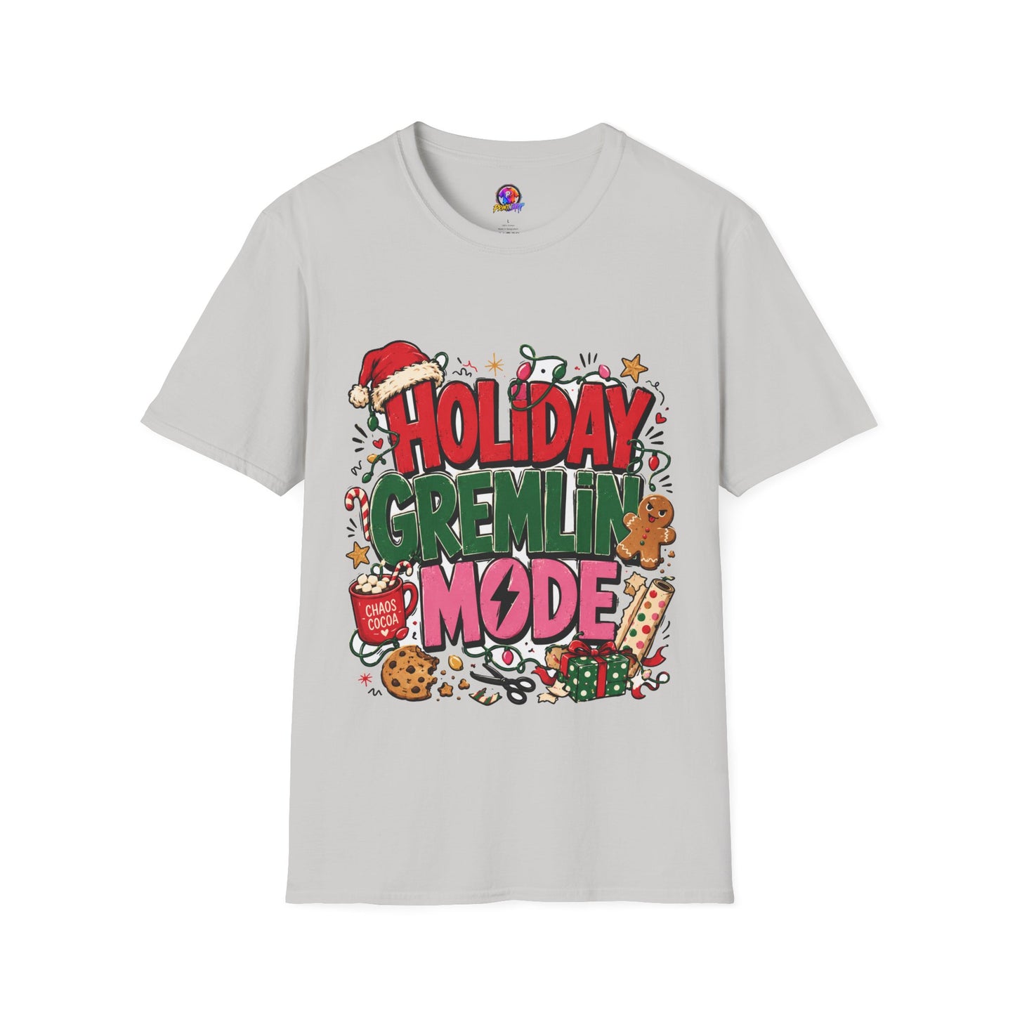 Holiday Gremlin Mode T-Shirt — Christmas Cute Festive Graphic Tee
