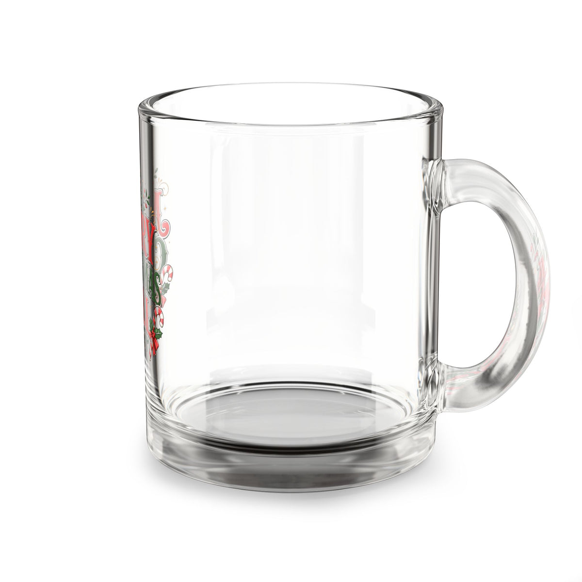 Christmas Glass Mug 10 oz Merry Christmas Y'all Glass Mug — 10oz Holiday Coffee Cup