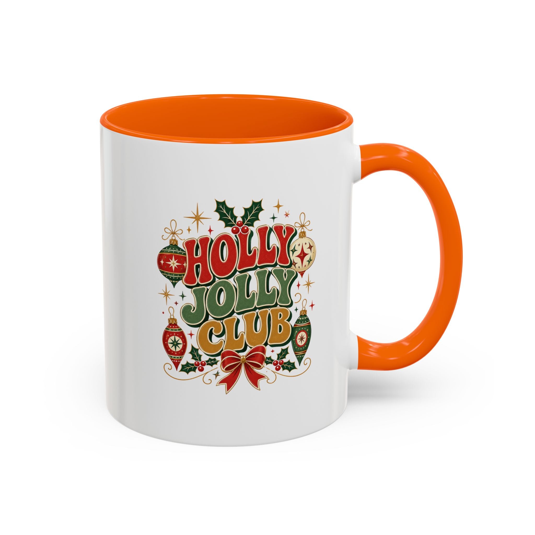 Accent Coffee Mug Holly Jolly Club