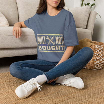 Built Not Bought T-Shirt — Vintage Mechanic Workwear Tee