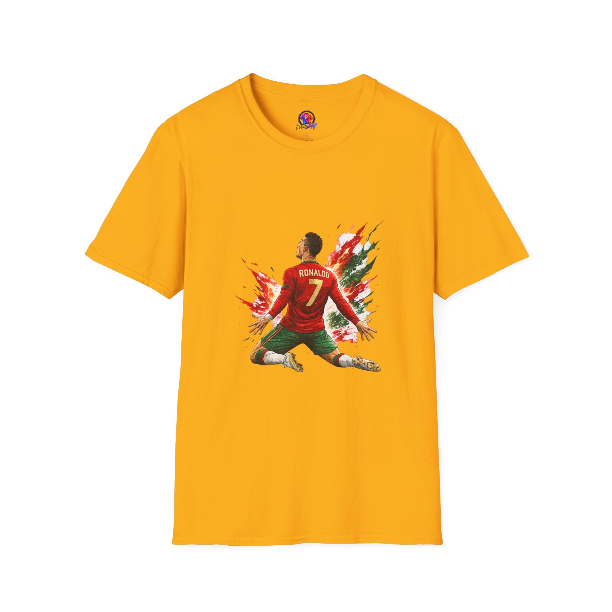 Portugal Soccer Player #7 Graphic T‑Shirt — Dynamic Portugal Fan Tee