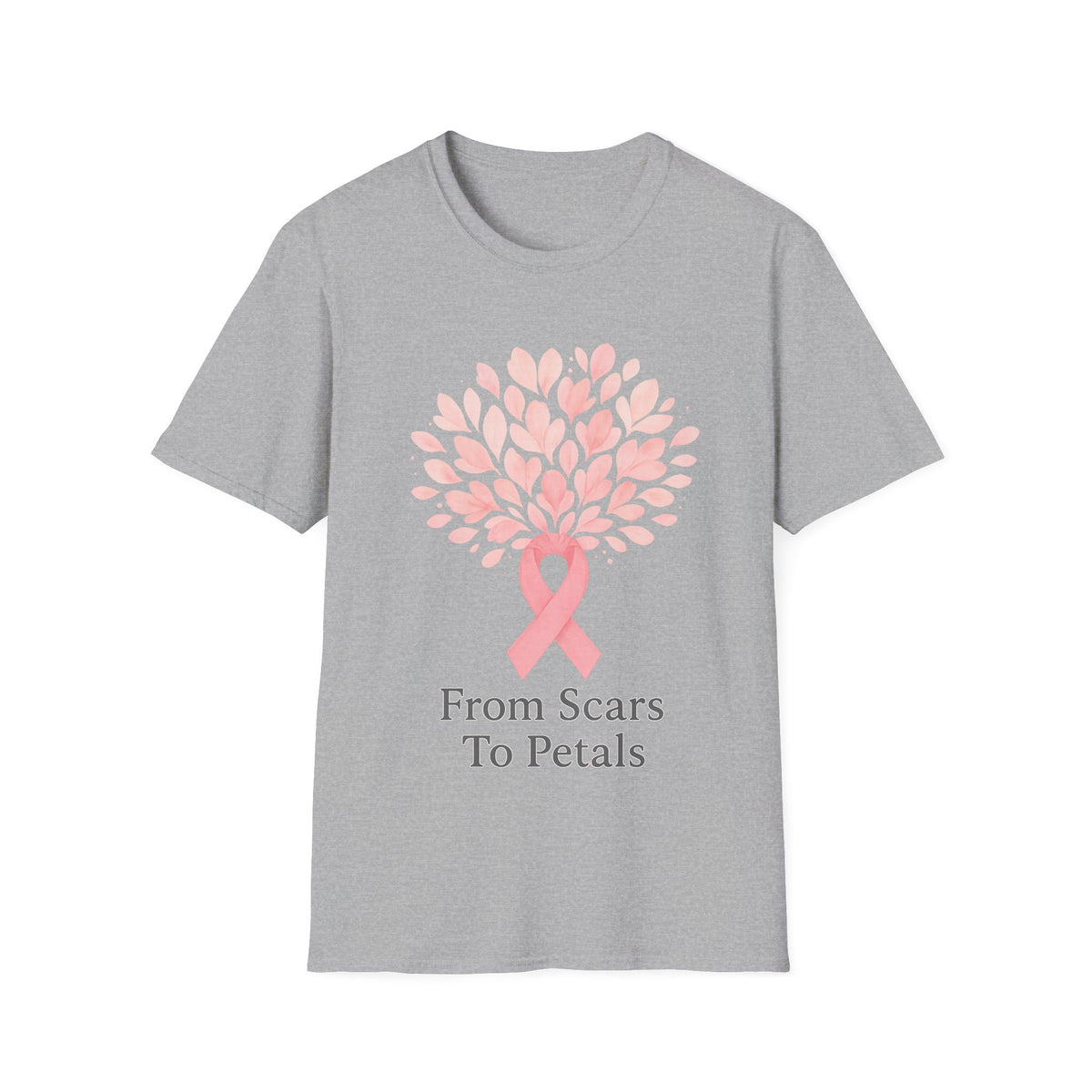 From Scars To Petals Pink Ribbon Tree T-Shirt, Breast Cancer Survivor Gift Tee - Trending Now - September 2026
