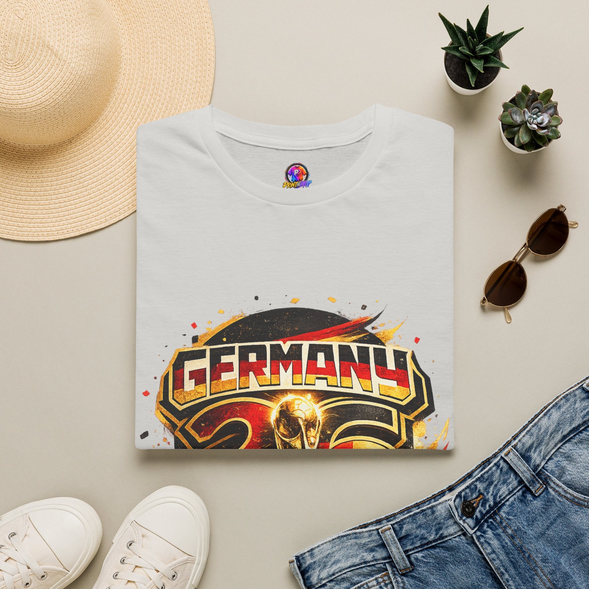 Germany 26 Skull Graphic T‑Shirt — Retro Soccer Fan Tee