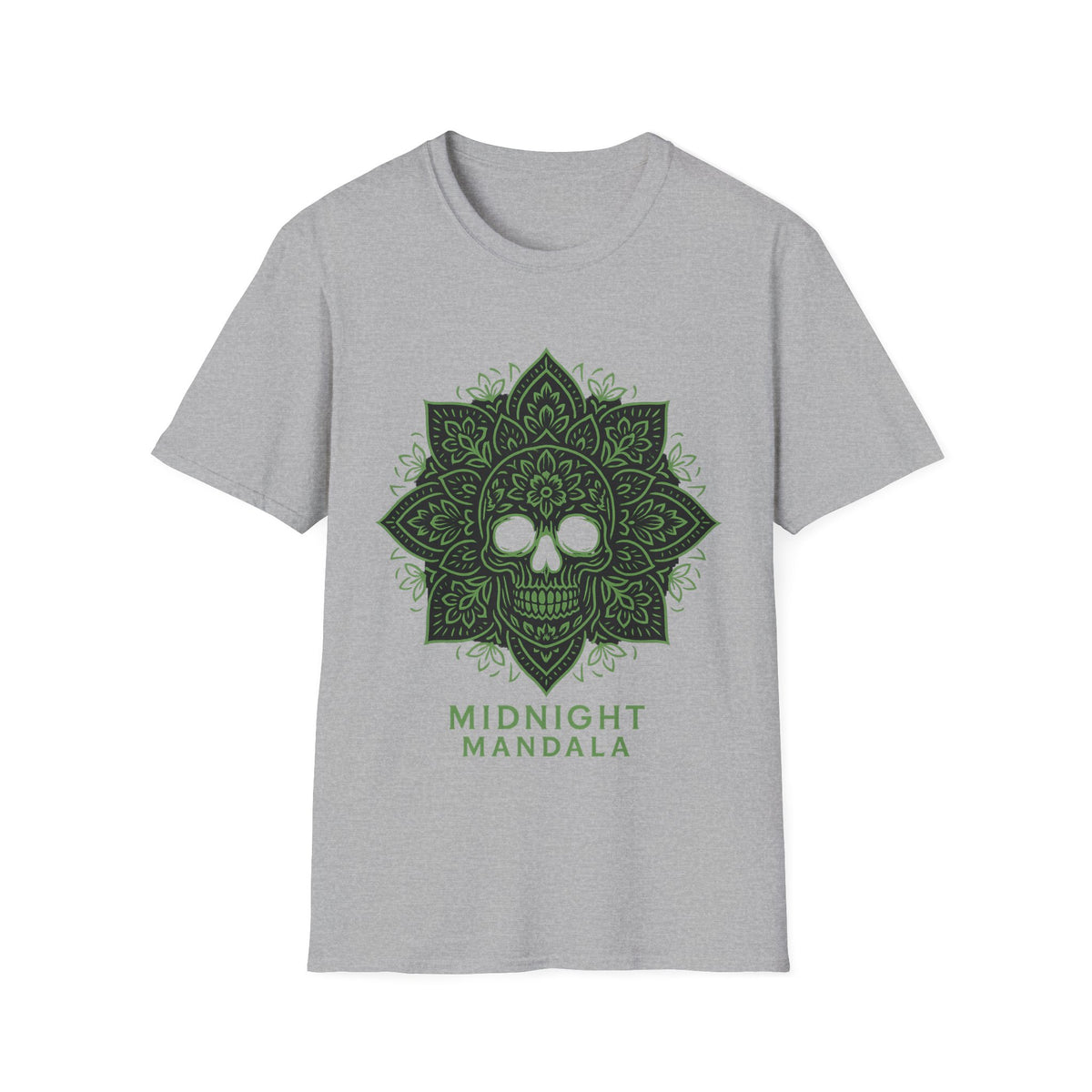 Mandala Skull T-Shirt — Midnight Mandala Floral Skull Tee - Trending Now - August 2026