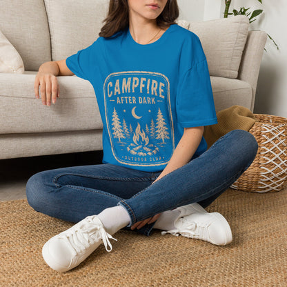Campfire After Dark T-Shirt — Vintage Camping Graphic Tee
