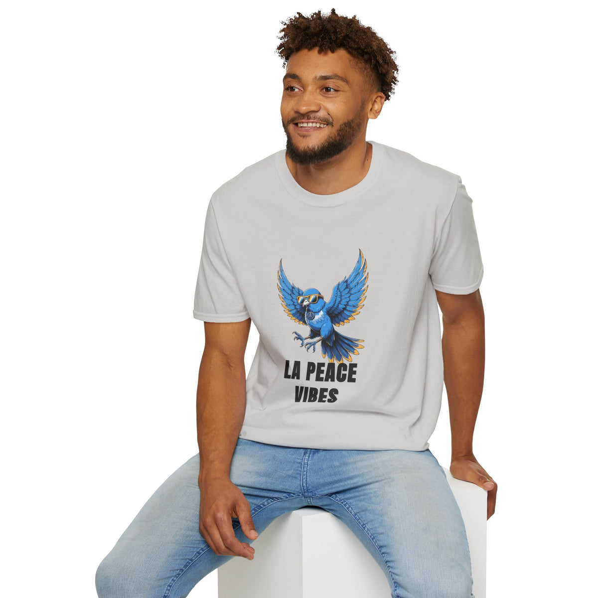 Peace Vibes Blue Parrot T-Shirt - Trending Now - August 2026