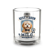 Best in Show Personalized Dog Glass Mug — "Milo" Class of 2026 Keepsake Milo Bailey Dog Dad Mom  Glass Mug 10 oz